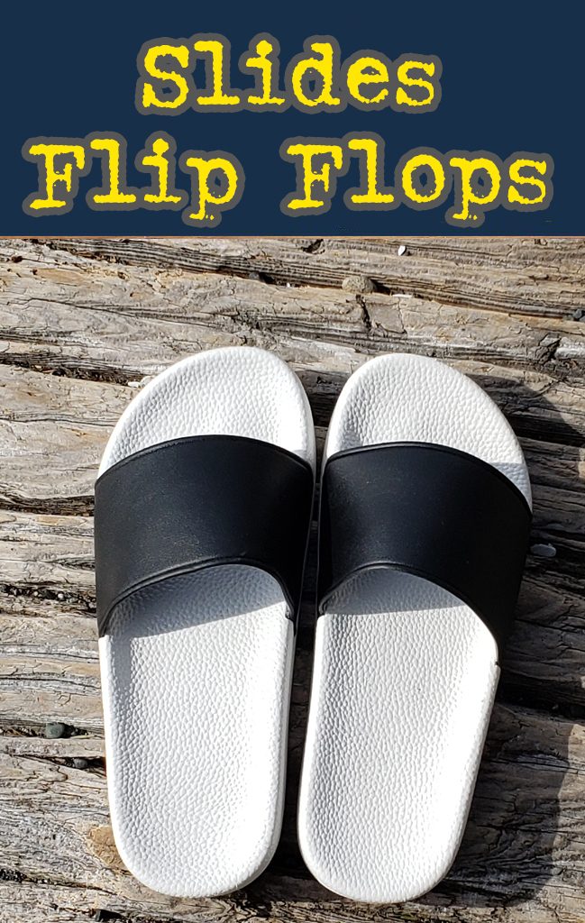 slides, flip flops. Custom wholesale bulk promotional slides.