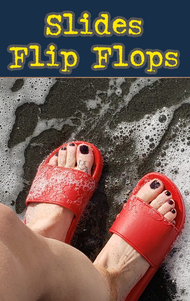 slides, flip flops. Custom wholesale bulk promotional slides.